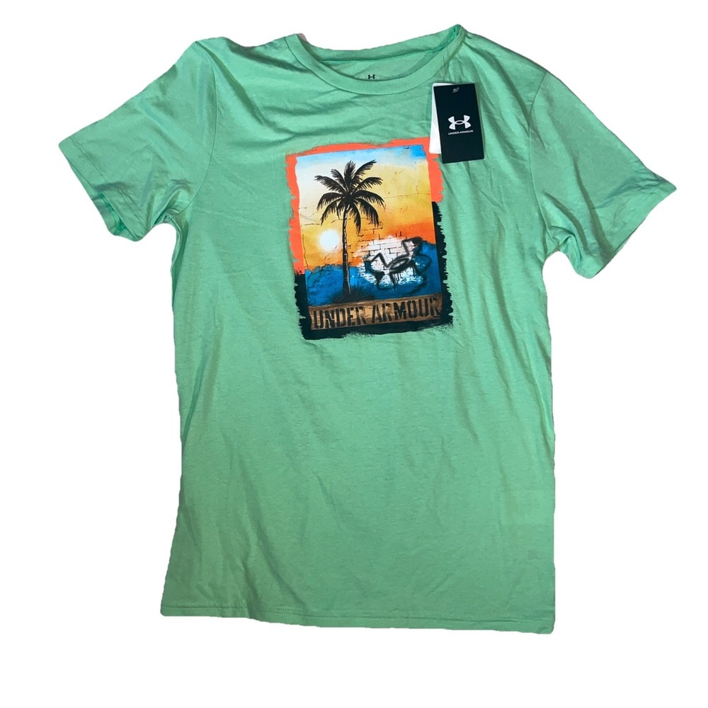 Under Armour Boys' Camo Icon Short Sleeve T-Shirt Size XL, Green MSRP:$20